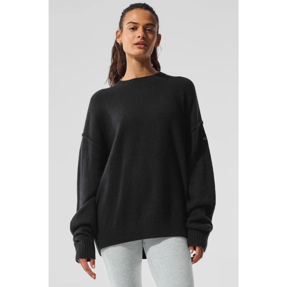 ALO Unisex Wool Cashmere New Class Crewneck Sweater NWT Size Small or XS